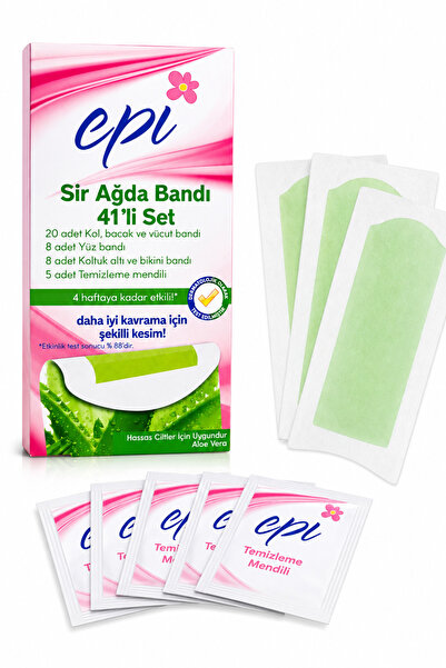 Epi Sir Ağda Bandı 41’li Set Aloe Vera – Yüz, Kol, Bacak, Vücut, Koltuk Altı ...