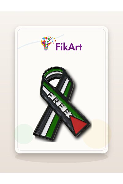 Fikart Filistin Dayanışma Kurdelesi Broş