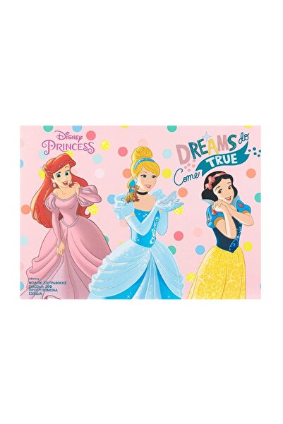 DİSNEY PRİNCESS Bloc de colorat pentru copii, 30 file, 24x33cm – prințese