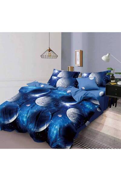 luna home pucioasa Lenjerie de pat Finet 6 piese cu cearșaf elastic 180x200 c...