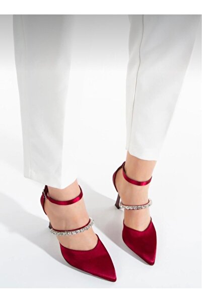 FYD SHOES STYLISH WOMEN'S ABYE SHOE WITH SATIN STONE DETAILS
