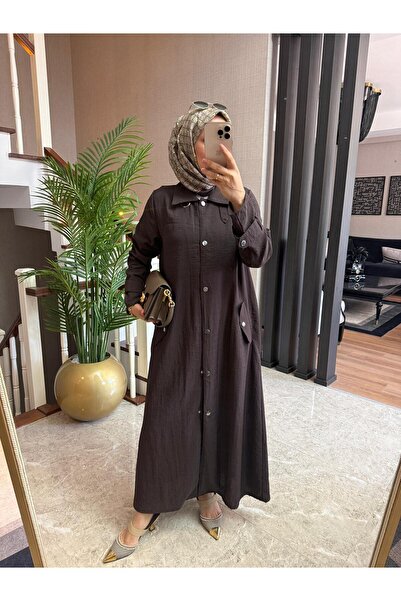 QARİN GİY ÇIK KAHVERENGİ UZUN KAP