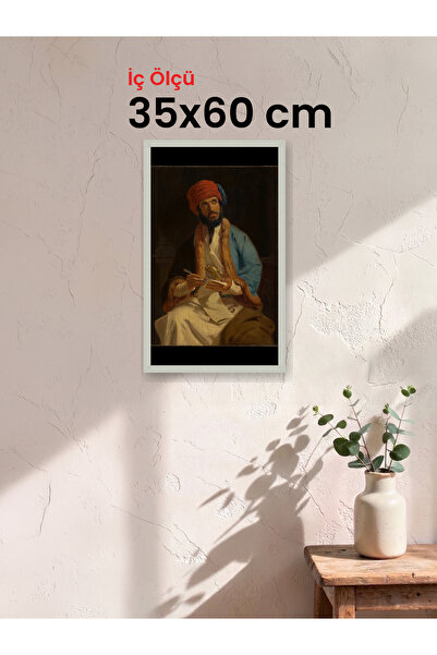 Slim İnce Profil Gümüş Çerçeve 35 x 60 cm Şeffaf Korumalı PVC