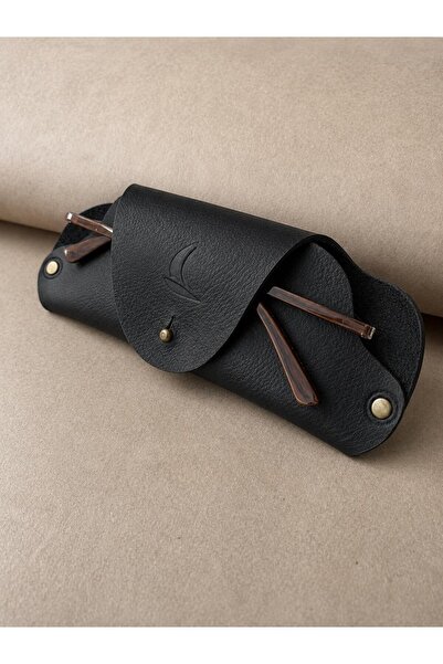 ALESTA LEATHER (Tipărimem numele) Husă pentru ochelari din piele naturală, lu...