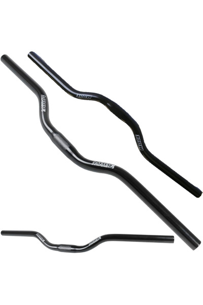 Mode GHIDON DE BICICLETĂ ALUMINIU NEGRU 25.4/650/40mm