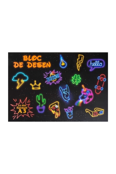 Jumbo Bloc de desen artistic, format A3, 16 file – ideal pentru școală și cre...
