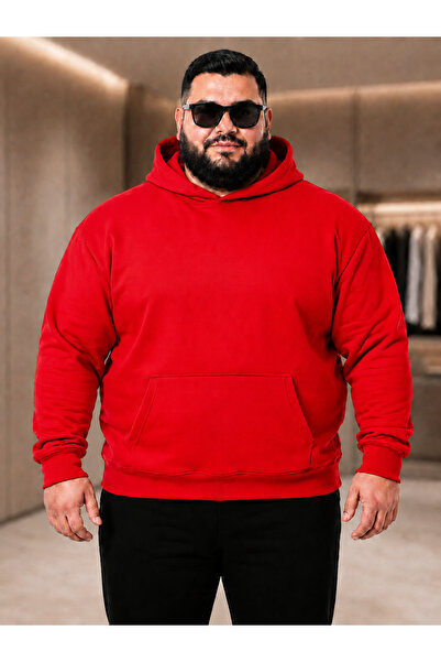 New Shine Solid Color Cotton Men's Oversized Sweatshirt
