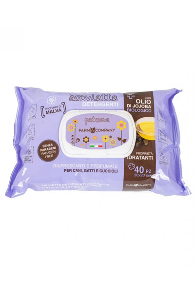 OEM SERVETELE UMEDE FARM COMPANY SALVIETTE ULEI JOJOBA BIO SI NALBA 40BUC 30X...