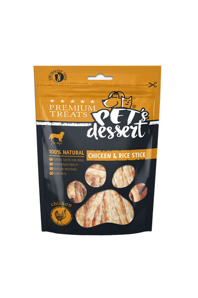 Pet'sDessert RECOMPENSA CAINE PET'S DESSERT PUI & OREZ STICK 80GR