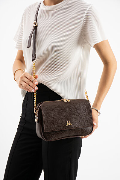 Çanta Trend Women's Special Edition Cross Leather Look Shoulder Bag