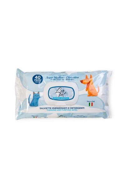 OEM ST007AM - LEOPET SERVETELE UMEDE APA MICELARA SI CLOREXIDINA 40buc