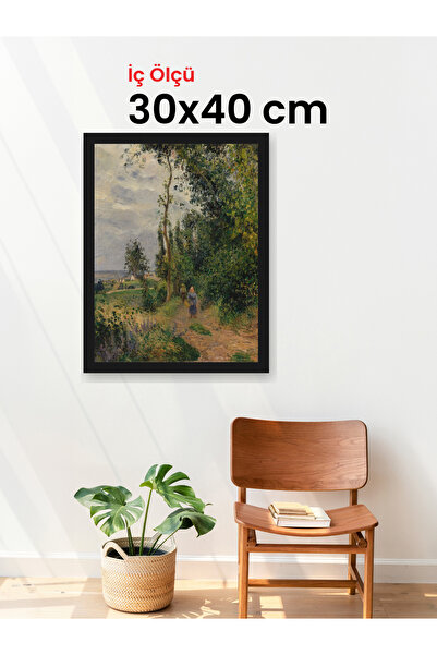 HARS Slim İnce Profil Siyah Çerçeve 30 x 40 cm Camlı