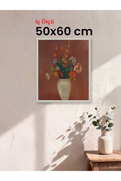HARS Slim İnce Profil Gümüş Çerçeve 50 x 60 cm Şeffaf Korumalı PVC