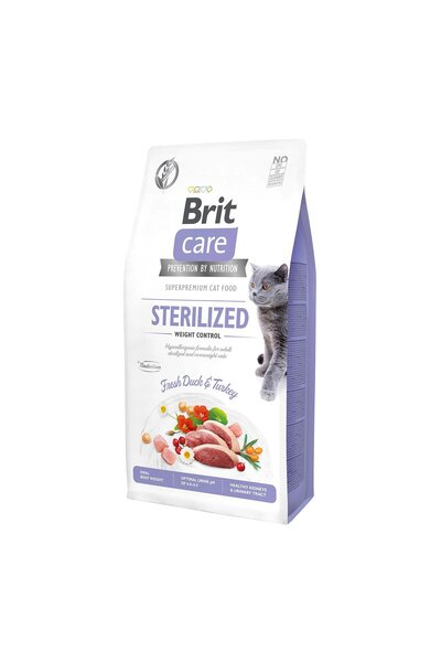 Brit CARE CAT STERILIZED CONTROL DE GRESĂ 400 G