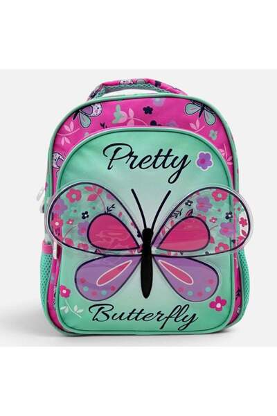 OEM Rucsac de grădiniță cu fluture 3D 31 X 27 X 10