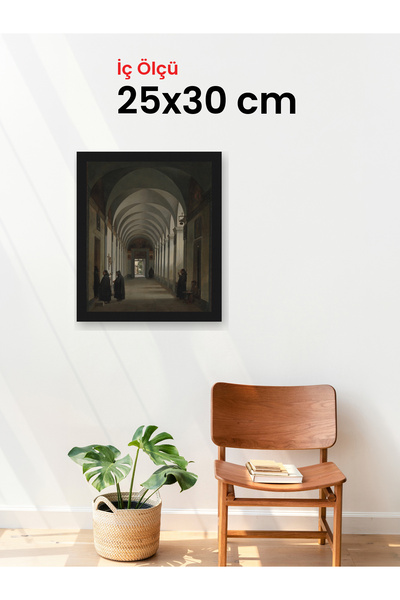 Slim İnce Profil Siyah Çerçeve 25 x 30 cm Camlı