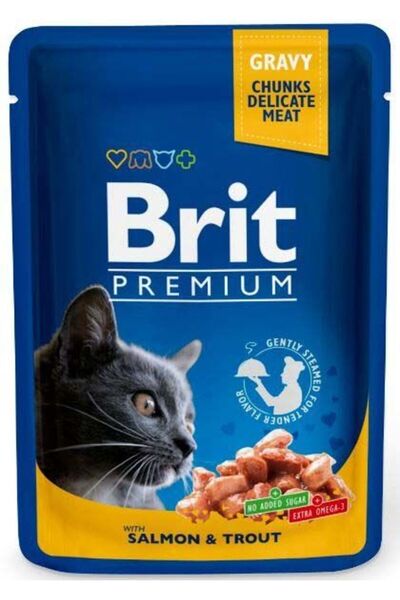 BRIT PREMIUM PLIC PISICA BRIT KITTEN SOMON 100GR