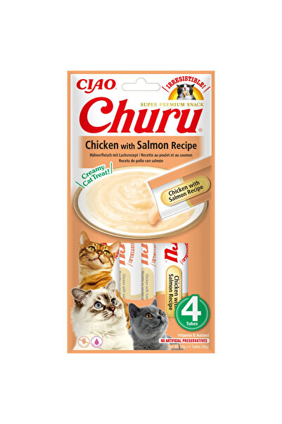 Ciao RECOMPENSA PISICA CHURU PUI CU SOMON 4X14GR