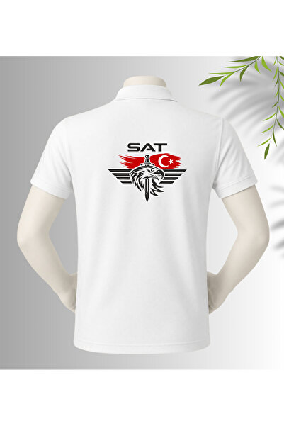 dafri Special Design Sat Printed Polo Collar 100% Cotton T-Shirt