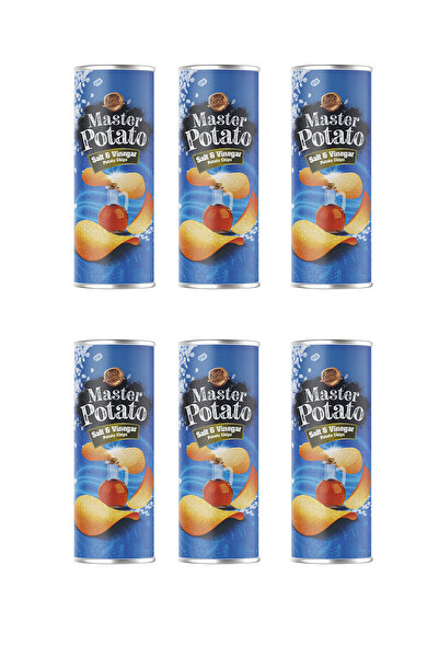 master Potato Tuzlu ve Sirkeli Patates Cips 160 G x 6 Adet