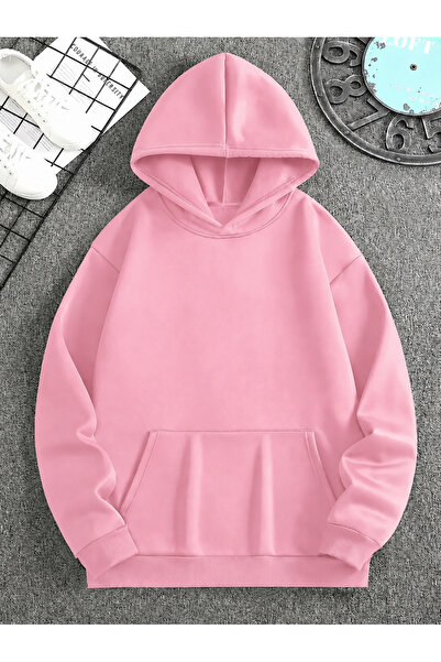 New Shine Solid Color Cotton Men's Sweatshirt