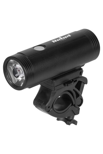 Rebel Lanterna bicicleta, Aluminiu, suport ghidon, Acumulator, 10 W, 400 lm, ...