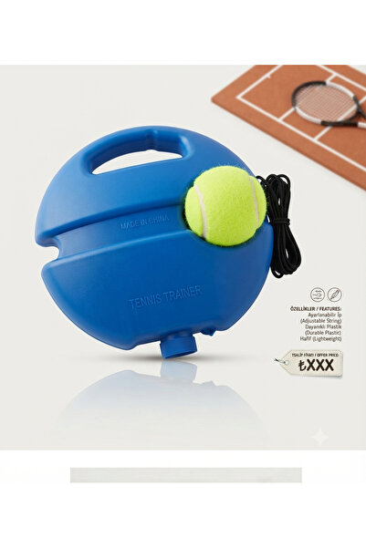 Genel Markalar Profesyonel Tenis Geri Tepme Antrenman Aracı Elastik İpli Çalı...