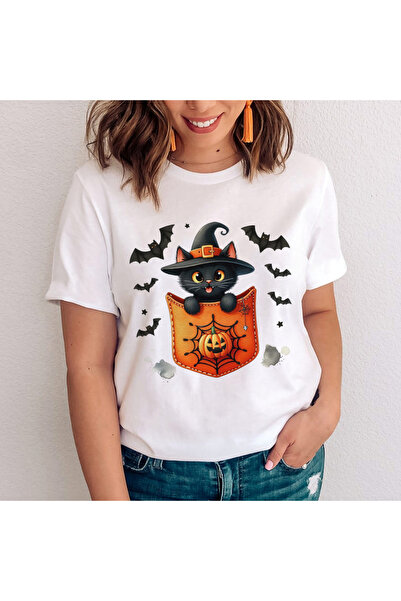 Orielle Tricou Halloween Cat