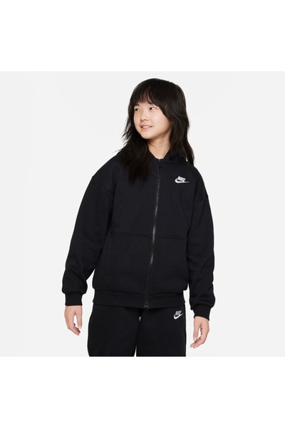 Nike G NSW CLUB FLC OVRSZD FZ LBR FD2931-010 Μαύρο
