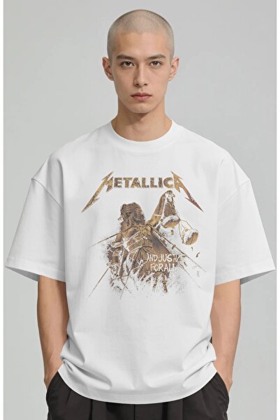 SEVBANO Metallica Rock Metal Music Band Printed Unisex Oversize Premium T-Shirt