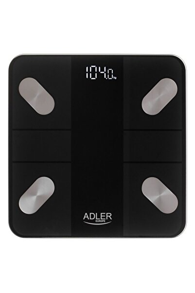 adler Cantar Smart, Tuya App, 18 parametri masurati, max 180 kg, Sticla secur...