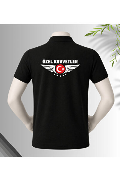 dafri Special Forces Printed Polo Collar 100% Cotton T-Shirt