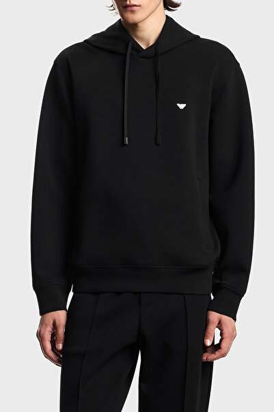 Emporio Armani Logo Cotton Blended Hooded Sweat Men's Sweat Em004531 Af10013 ...