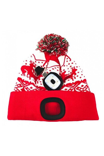 Strend Pro Căciulă cu LED reîncărcabilă prin USB, X-mas Kid, unisex, mărime u...