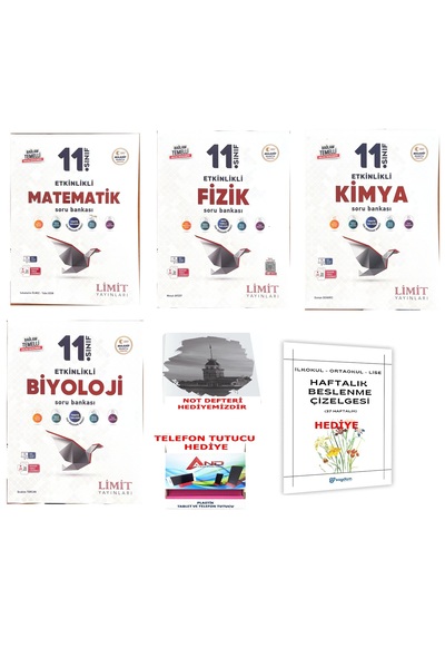 Limit Yayınları 2026-2027 Yeni Maarif Modeli 11 Sınıf Sayısal Tüm Dersler Etk...