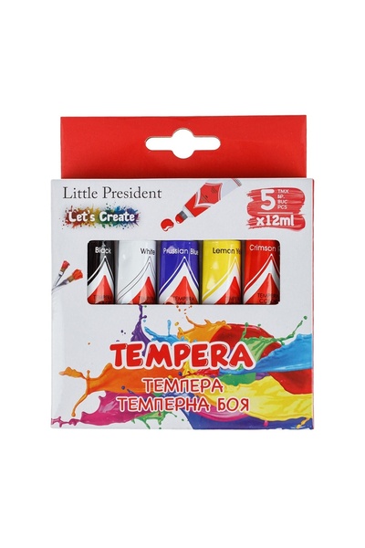 Little President Set acuarele pentru pictură și desen, 5 culori, 12ml – culor...