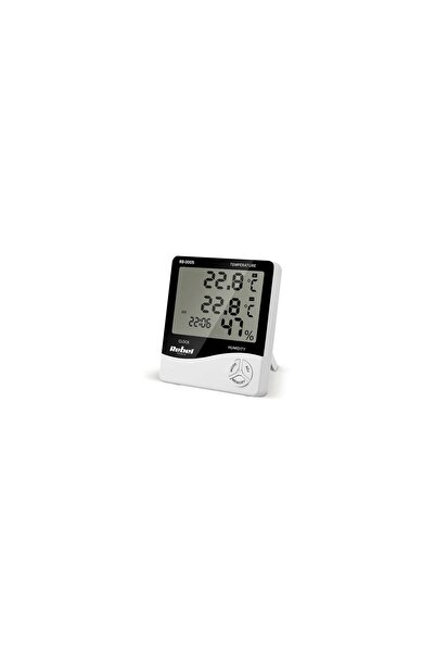 Rebel Statie meteo interior/exterior, Ceas, Alarma, Prognoza umiditate, Alb