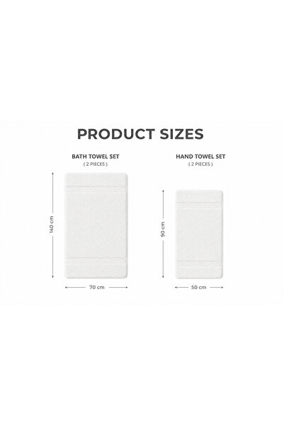 HORECA PAPATYA Set 2 prosoape de baie, bumbac 100%, 500 g/mp, 70x130 cm și 50x80cm
