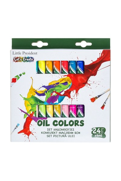 Little President Set acuarele pentru pictură și desen, 24 culori, 6ml – solub...