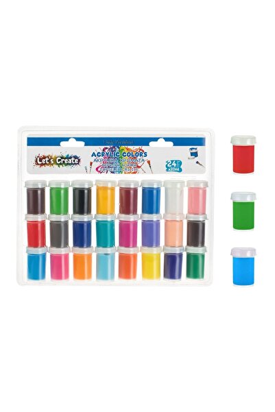 Little President Set culori acrilice pentru pictură, 24 culori, 20ml – culori...