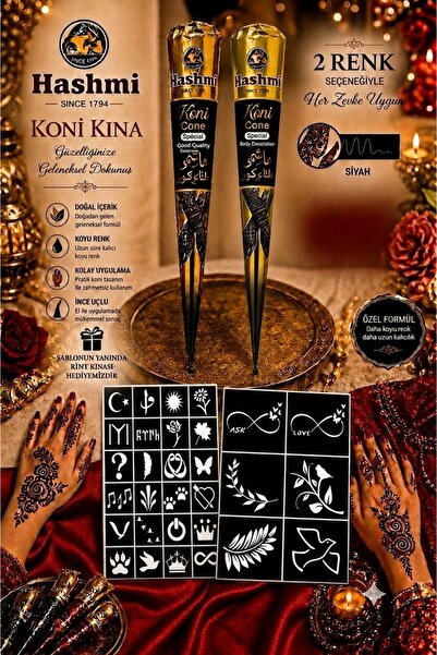 hennadibace Kına Kalıbı Deseni (GEÇİCİ DÖVME ŞABLONU) Koni külah Hint Kınası ...