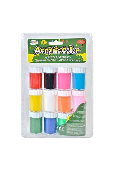 OEM Set culori acrilice pentru pictură, 12 culori, 20ml – culori acrilice, so...