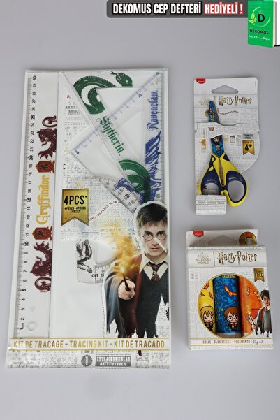 Harry Potter X Dekomus "Wizard Icons Collection" Licensed Stationery Set 4-Pi...
