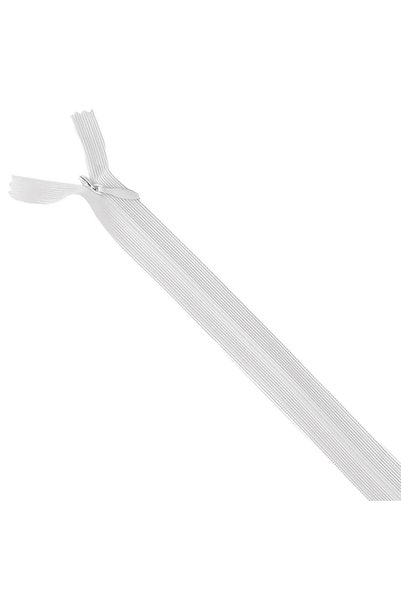 ŞF Şeref Fermuar 50cm White Concealed Zipper 10 Pieces