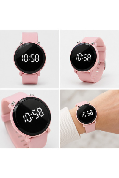Rower Ceas unisex ST-303737, digital LED, cadran rotund 43 mm, curea din silicon
