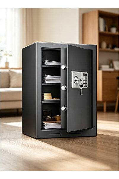 GGEROU Large Capacity All-Steel Anti-Theft Safe for Office - Business Electro...