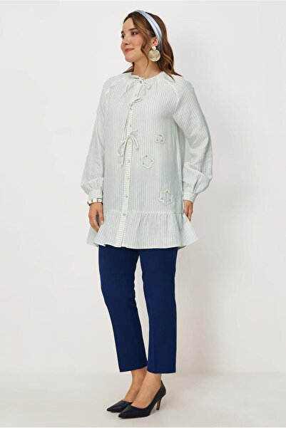 Alvina Muslin Tunic with Binding Details 46665