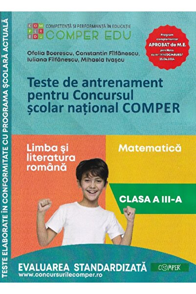 comper Teste de antrenament - Clasa 3 - Concursul - Ofelia Boerescu, Constant...