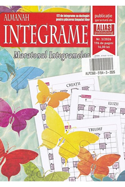 ALIAS PUBLISHING Almanah integrame Nr.3 din 2026