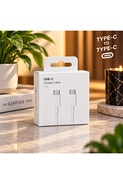 Genel Markalar İPHONE UYUMLU TYPE-C ŞARJ KABLOSU YÜKSEK KALİTE HIZLI ŞARJ 15-...